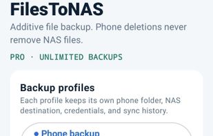 FilesToNAS screenshot 1