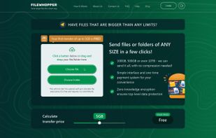 FileWhopper - Send files or folders of ANY SIZE in a few clicks!