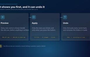 preview and undo
