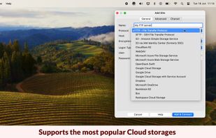 RemoteDrive supports many cloud storage providers