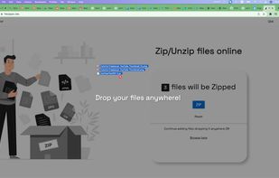 Zip or unzip files online by Free. Easy to use, Drag & Drop.