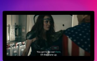 Translating a word while watching video