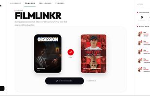 FilmLinkr connects any two films through shared cast and crew, turning the movie graph into a six-degrees-style discovery game.