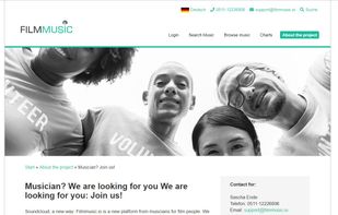 Filmmusic.io screenshot 2