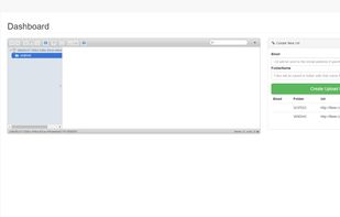 Dashboard to review and download files.
