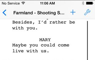 Final Draft screenshot 3