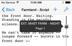 Final Draft screenshot 1