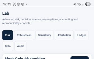 Financial Decision Studio screenshot 2