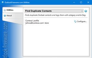 Find Duplicate Contacts for Outlook screenshot 1