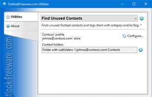 Find Unused Contacts for Outlook screenshot 1