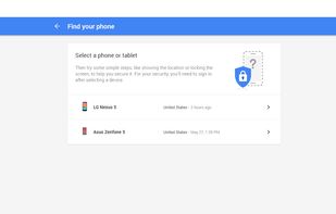 Find your phone by Google screenshot 1