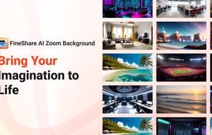FineShare AI Zoom Background Generator screenshot 1