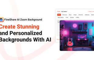 FineShare AI Zoom Background Generator screenshot 1