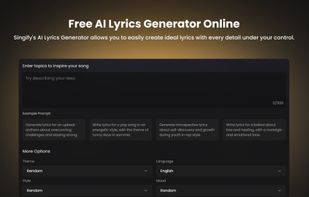 Singify AI Lyrics Generator