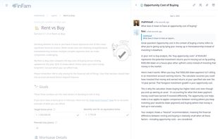 Built-in chat bot can explain financial concepts not covered by creators.