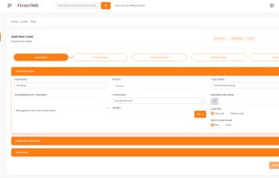 From here you can create new load.