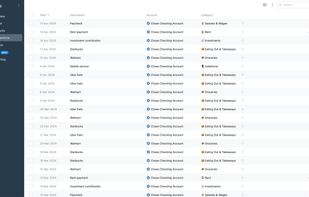 All Your Transactions, In One Place. View, bulk-edit, categorize, tag and analyze all your transactions in one place.