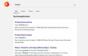 Example search on Fireball 