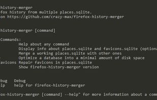 Firefox History Merger screenshot 1
