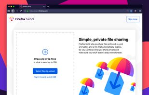 Sharing large file sizes is simple and quick