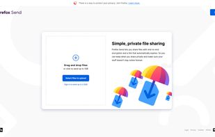 Firefox Send screenshot 1
