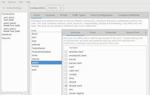 Firewalld screenshot 1