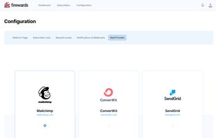 Integrate with Mailchimp, ConvertKit, Mailjet, MailerLite, ActiveCampaign or SendGrid