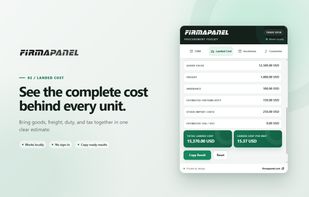 See the complete cost behind every unit.