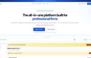 The all-in-one platform built for
professional firms