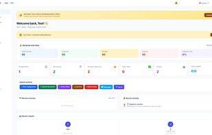 Dashboard - Your firm at a glance
The moment you log in, you see everything that matters. Revenue overview, active clients, pending signatures, overdue invoices, and upcoming deadlines - all in real time.