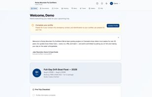 Client / Angler Portal