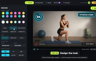 Designing the workout.
