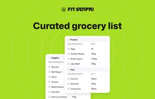 Say goodbye to aimless grocery shopping with a curated list synced to your meal plans.