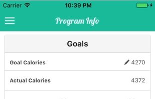 Fitness Meal Planner screenshot 2