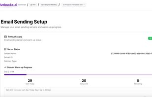 Lead Generation - Email Sending Setup