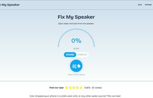 Fix my speaker homepage screenshot