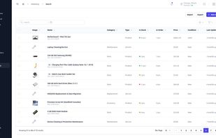 Inventory management tools let repair shops track parts and stock levels, monitor item usage, and manage inventory efficiently to avoid shortages and keep repair jobs running smoothly.