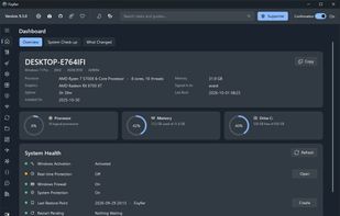 Fixyfier Dark Mode Interface