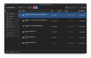 The main FlameGet download interface