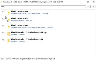 Flash Launch screenshot 1
