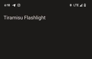 Flashlight-Tiramisu screenshot 1