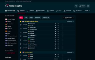FlashScore screenshot 1