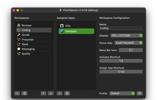 FlashSpace screenshot 1