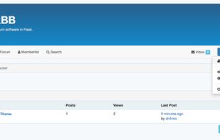 FlaskBB screenshot 3