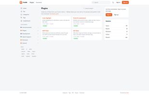 Plugin marketplace with one-click installs