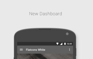 FlatCons White Icon Pack screenshot 1