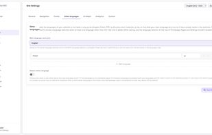 Multi-language content support