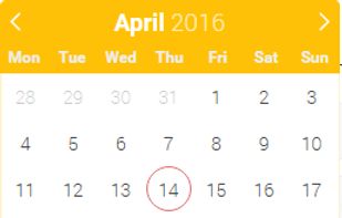 flatpickr screenshot 1