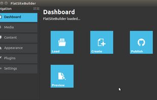 FlatSiteBuilder screenshot 1