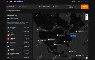 Price map, dark theme